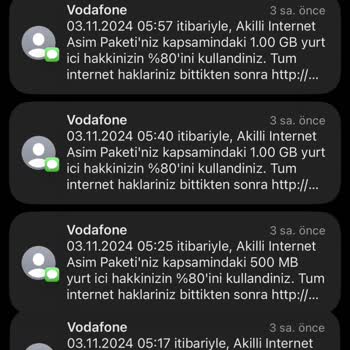 Vodafone'da Beklenmedik İnternet Aşım Ücreti Şoku