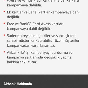 Akbank Kampanya Taahhüdünü Yerine Getirmiyor Müşteri Hizmetleri Açıklama Yapmıyor