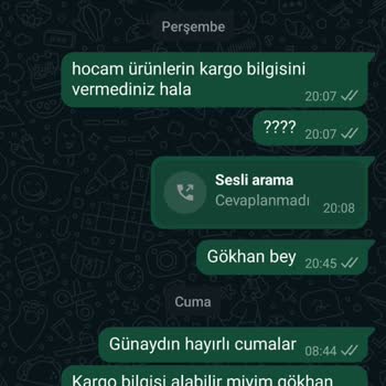 Kargo Bilgisi Ve Ürün Teslimatı Sorunu