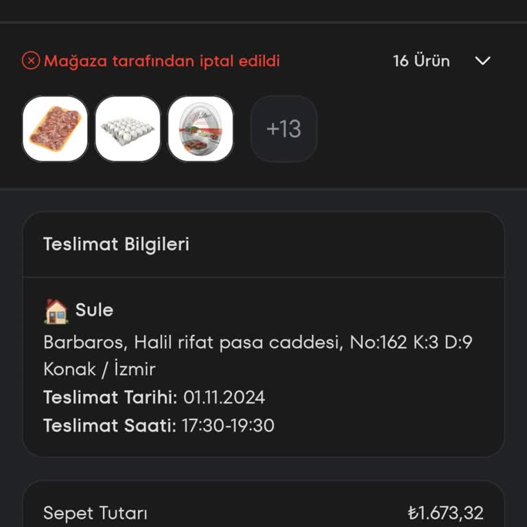 A101 Sipariş İptali Ve İletişim Sorunları