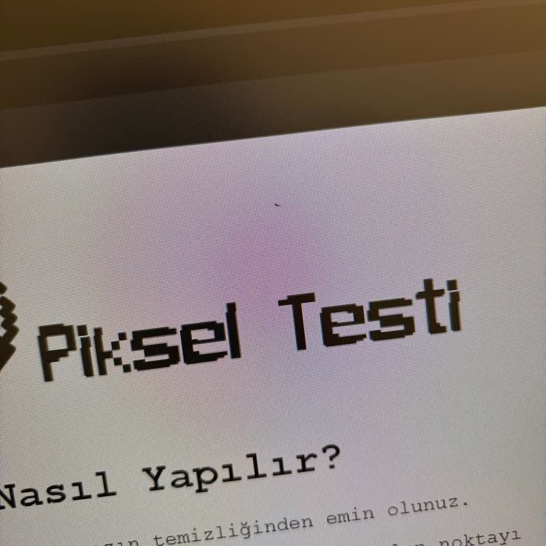 Ölü Piksel Sorunu Ve Kayıp İade Süreci