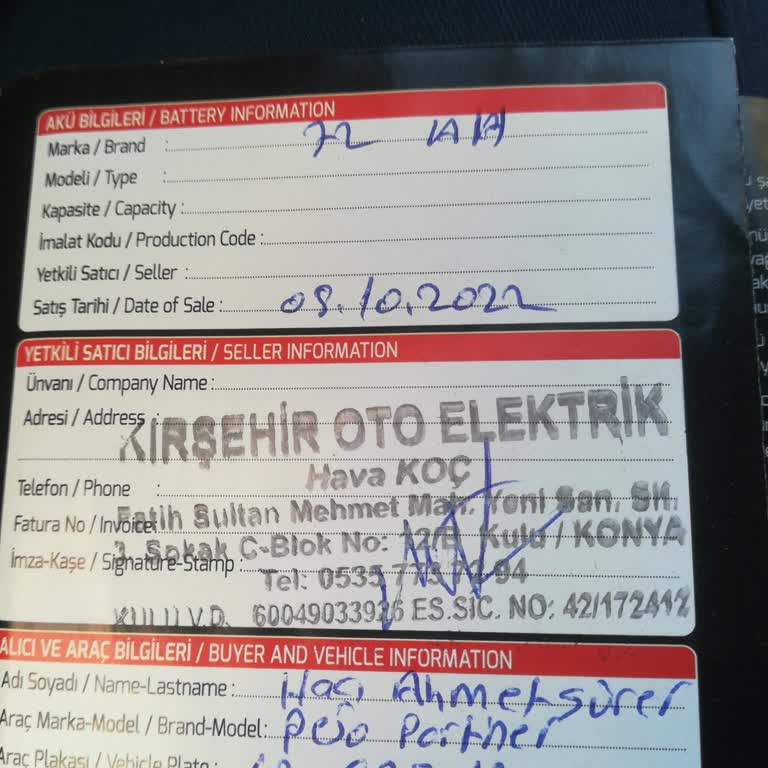 Garanti Süresi Dolan Akü Mağduriyeti