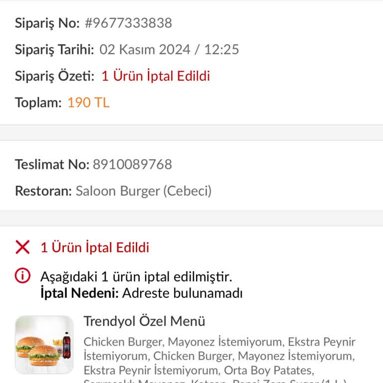 Adres Doğru, Sipariş Yanlış: Trendyol GO Mağduriyeti