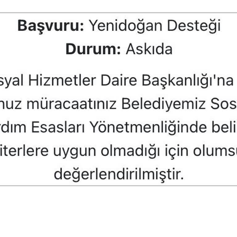 Yenidoğan Desteği Başvuru Sorunu Ve Belirsizlik