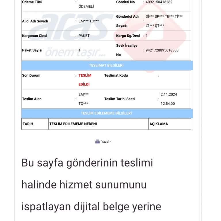 Kayıp Kargo Krizi: Teslim Edilmediği Halde Teslim Edildi Görünüyor