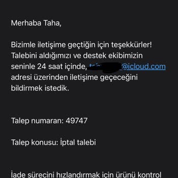 Yanlış Ürün İptali Ve İletişim Sorunu