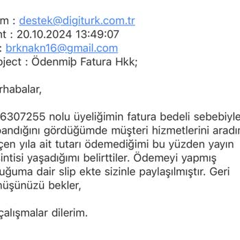Ödediğim Faturadan Dolayı Yayınım Kesildi, Çözüm Yok!