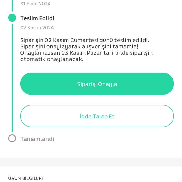 Teslim Edilmeyen Ürün Ve İletişim Sorunları