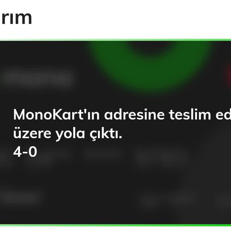 Mono App Gecikmeli Kart Teslimatı Ve İade Talebi