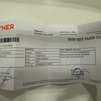 Skechers Ayakkabının 2 Ayda Açılması Ve Red Cevabı