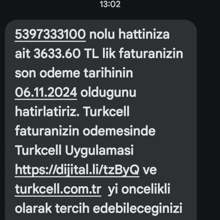 Bana Ait Olmayan Hattan Yüksek Fatura Şoku