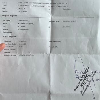 Philips Ütüde Bitmeyen Sorunlar Ve Servis Mağduriyeti