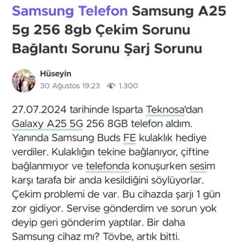 Teknosa'dan Aldığım Telefonun Ses Sorunu Çözülmüyor