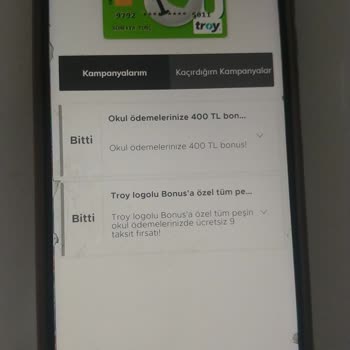 Troy Logolu Bonus Kart Kampanyasında Taksitlendirme Sorunu