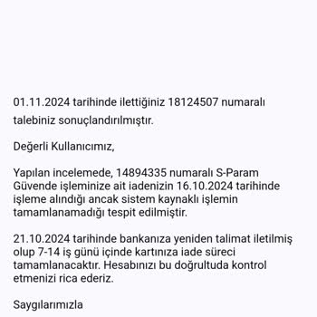 İade Edilmeyen Para: Müşteri Hizmetleri Ve Uzayan Süreç