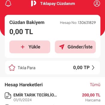 Tıklapay Cüzdan'a Yükleme Sorunu Ve Müşteri Hizmetleri Çıkmazı