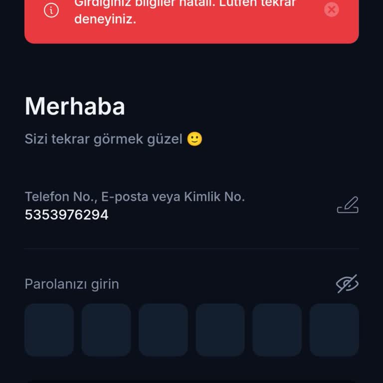 BTC Turk'te Parola Sorunu Ve Yetersiz Destek