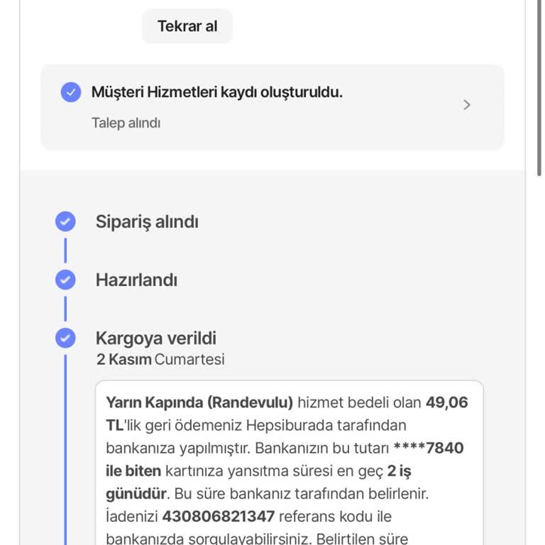 Hepsiburada'nın Teslimat Sözünü Yerine Getirmemesi