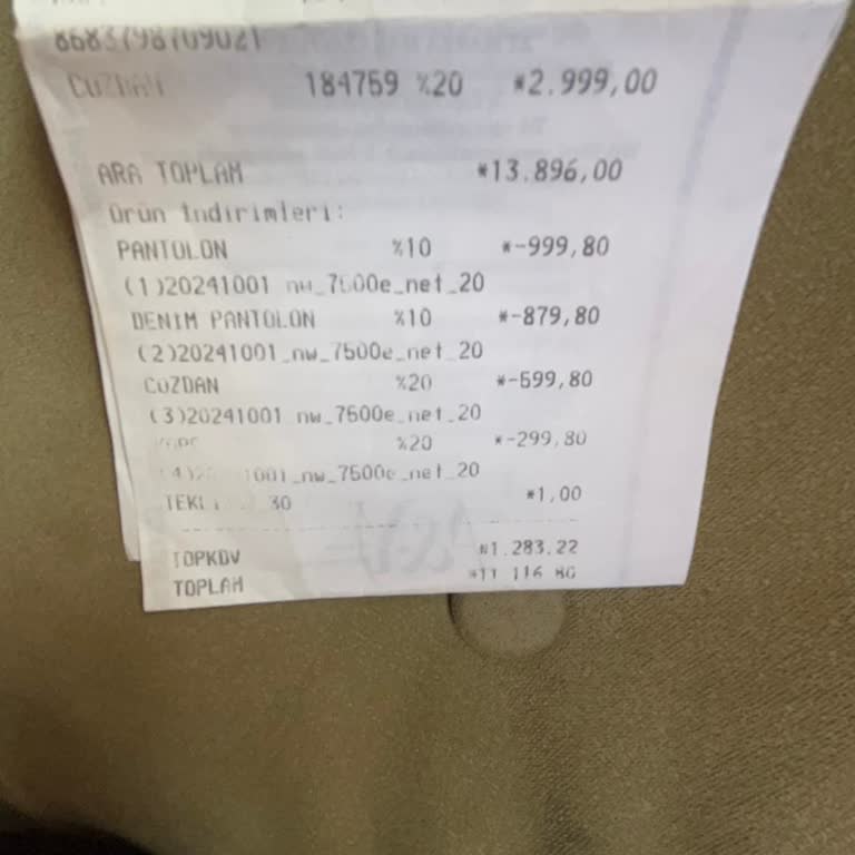 4999 TL'lik Pantolonun İlk Giyimde Diz Yapması