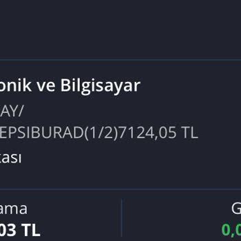 Sipariş Verildi, Para Çekildi, Ürün Yok
