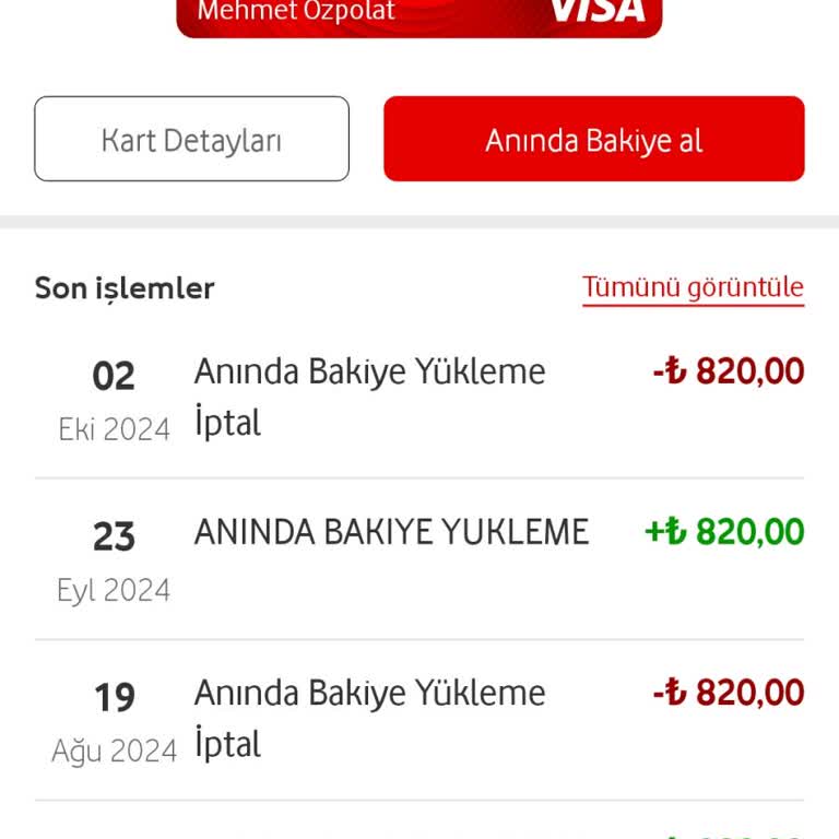 İptal Edilen İşlemin İadesi Yapılmadı