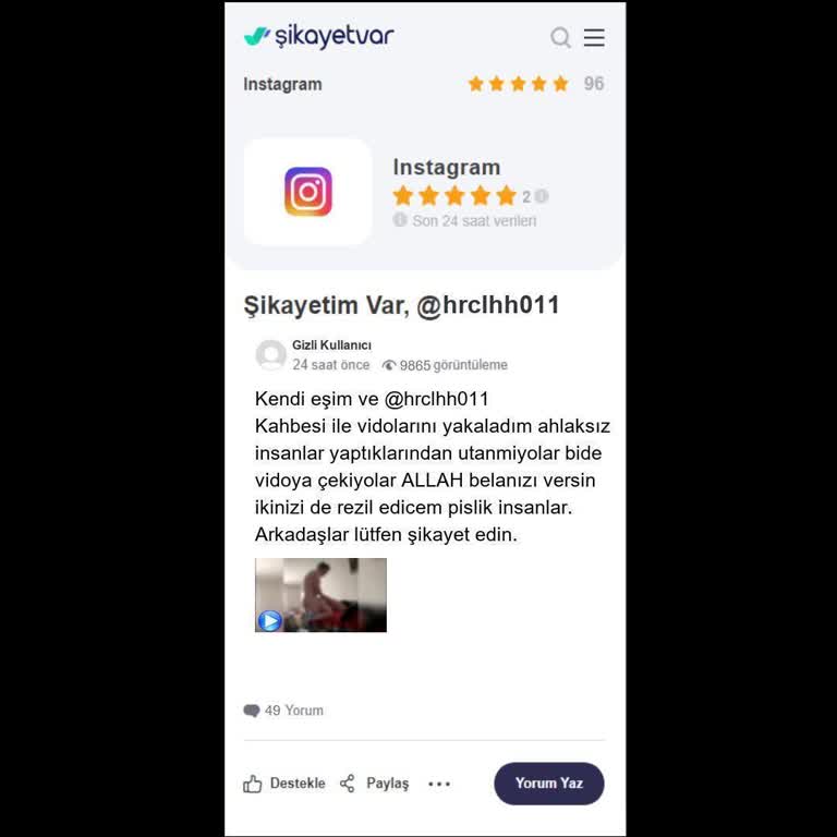 Profilimdeki Uygunsuz Paylaşımlar Hakkında Acil Yardım Talebi