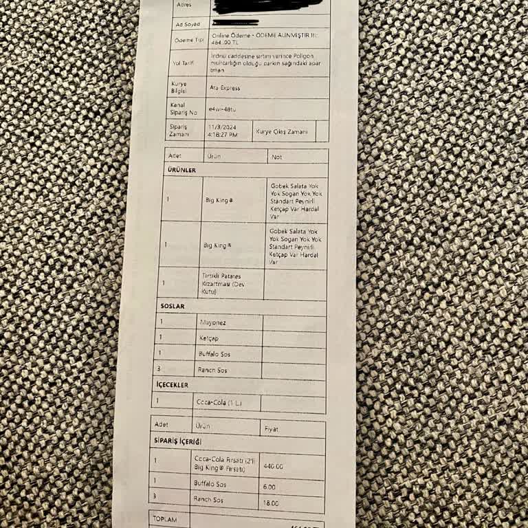 Eksik Sipariş Ve Yetersiz Çözümle Gelen Hayal Kırıklığı