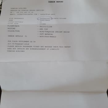 THY İle Samsonite Valiz Hasarı Ve Yetersiz Çözüm