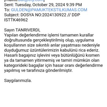 THY İle Samsonite Valiz Hasarı Ve Yetersiz Çözüm