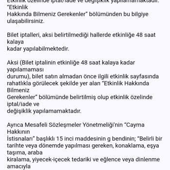 Bilet İptali Konusundaki Çelişkili Bilgilendirme