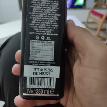 Tariş Markalı Nar Ekşisi Ürününde Hayal Kırıklığı