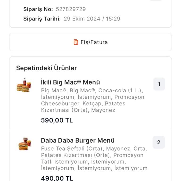 Eksik Menünün İadesinde Yaşanan Sorunlar