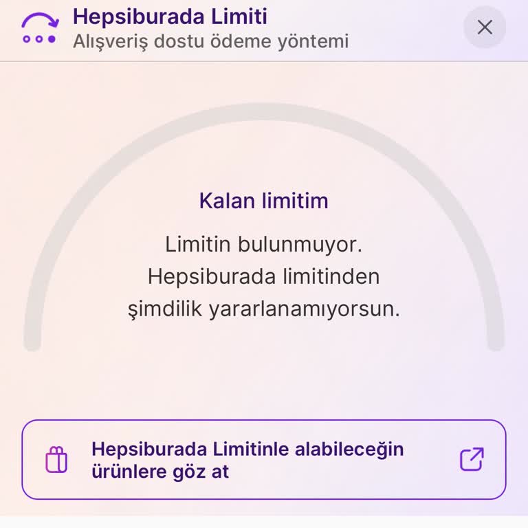 Hepsiburada Limitimin Anlamsız Kaldırılması