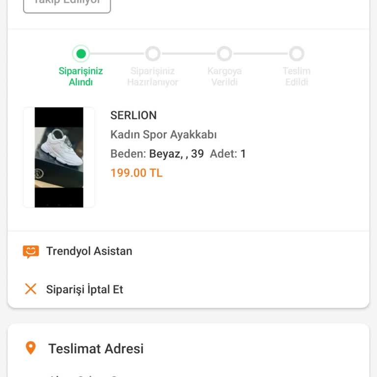Siparişin Hazırlanmasında Gecikme