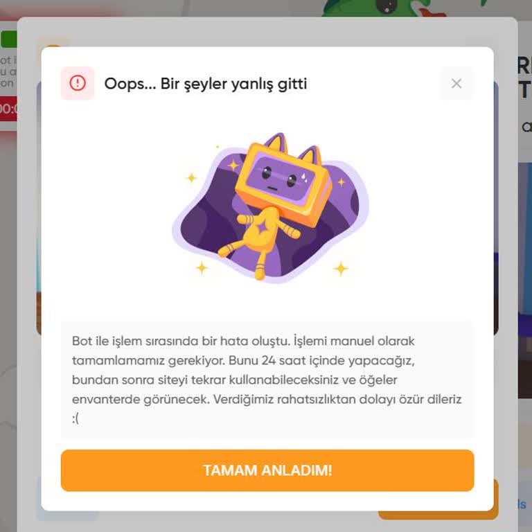 Starpets Envanter Hatası Ve Eşyaların Kaybolması