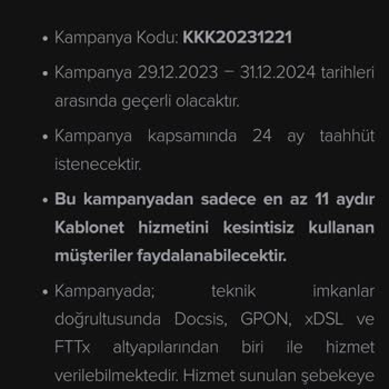 Kampanya Süresinin Erken Sonlandırılması Mağduriyeti
