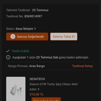 Kaliteli Beklentisiyle Aldığım Şarj Cihazı Hayal Kırıklığına Uğrattı