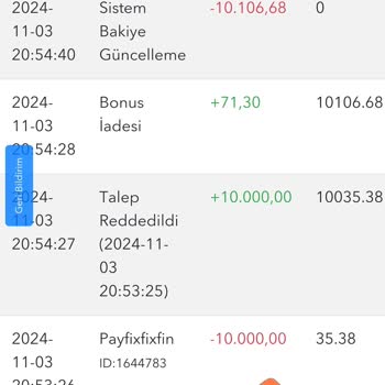 Kazandığım Paranın İadesi Yapılmadı