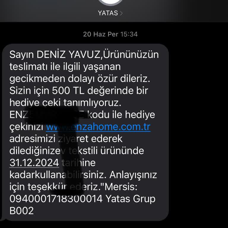 Enza Home'dan Aldığım Koltuk Takımı Ve Kullanılamayan Hediye Çeki Sorunu