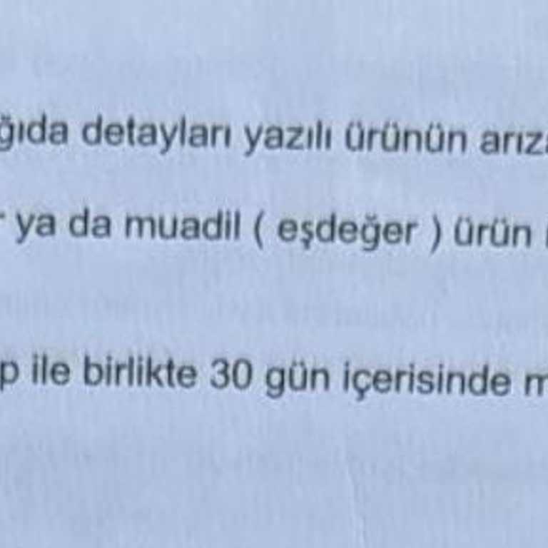 Trendyol'da Arızalı Ürün Ve Yetersiz Çözüm