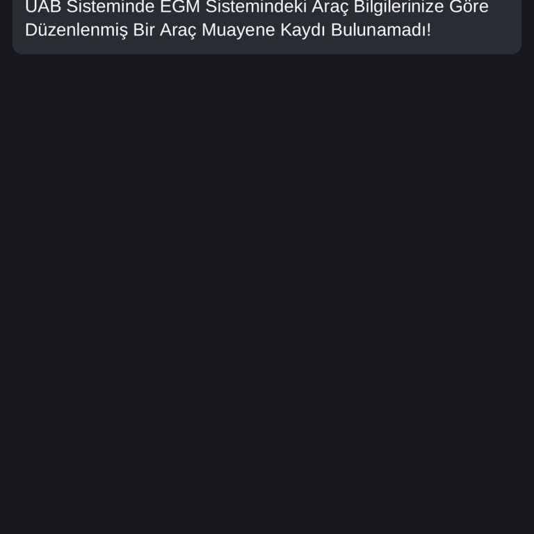 E-Devlet Araç Muayene Bilgilerine Erişememe Sorunu