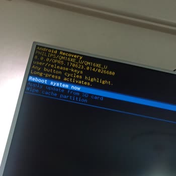Philips Televizyonum Android Recovery Ekranında Takılı Kaldı