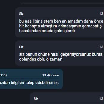 Hesap Alımında Destek Eksikliği