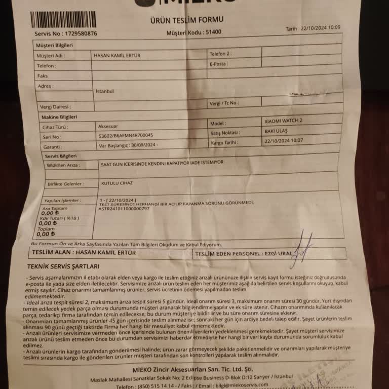 Xiaomi Akıllı Saatimde Çözülemeyen Yeniden Başlatma Sorunu