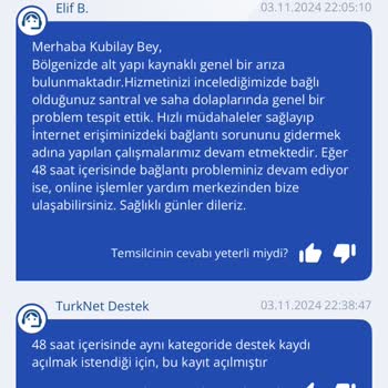 TurkNet Aboneliğinde Süregelen İnternet Bağlantı Sorunları Ve Destek Yetersizliği