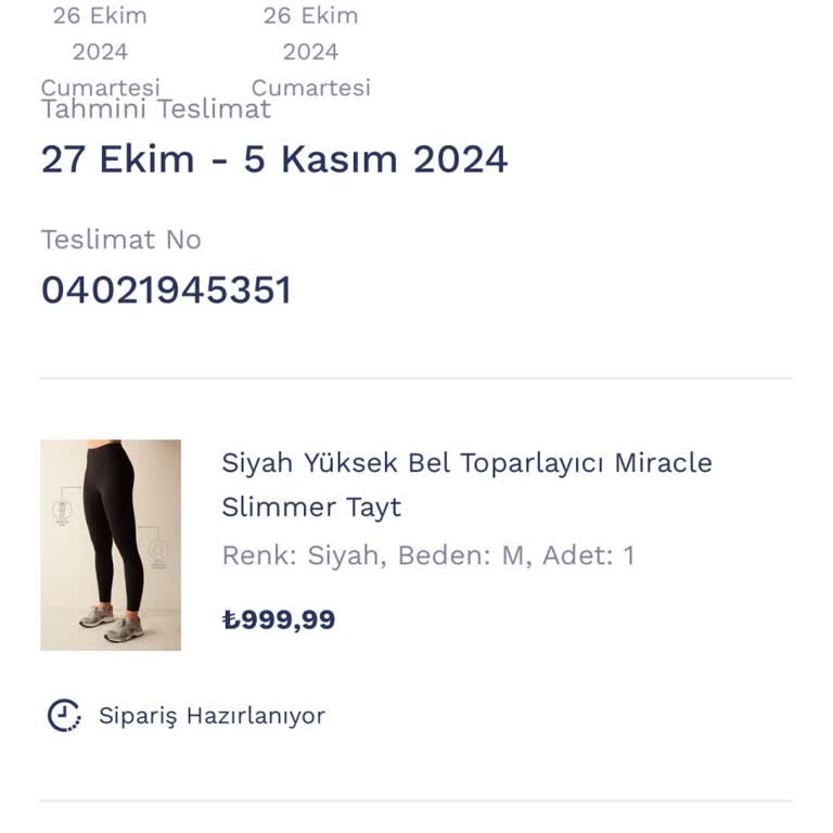 Penti Online Siparişim 2 Haftadır Hazırlanıyor