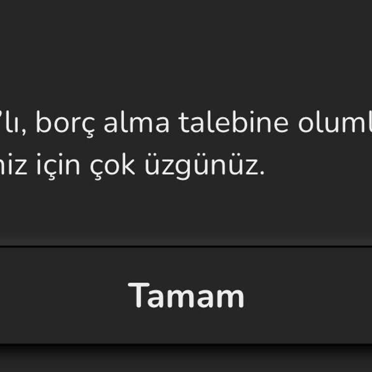 Nays Uygulamasıyla Kredi Alımında Sorun