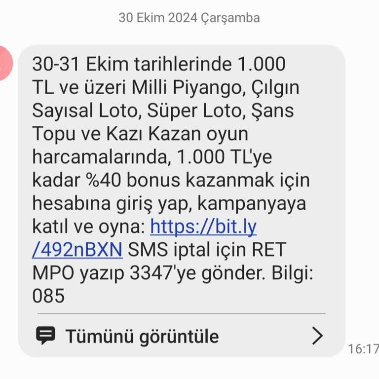 Bonus Vaadi Yerine Getirilmedi