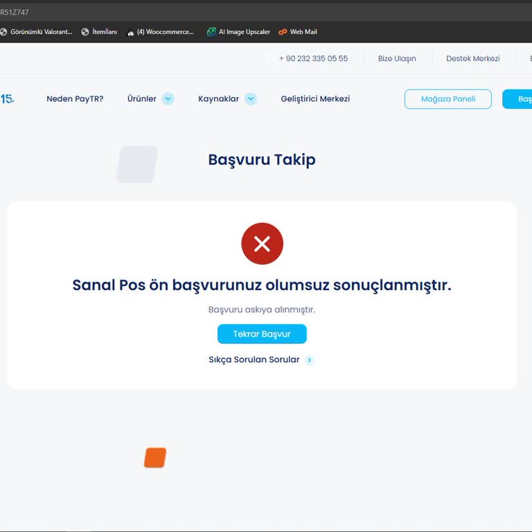 Paytr Başvurusu Sürekli Reddediliyor
