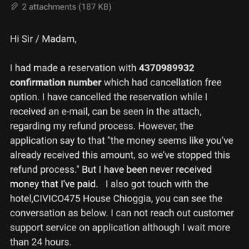 Booking.com Stopped My Refund for Reservation 4370989932 Despite Free Cancellation